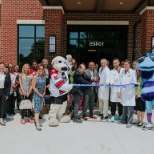 Ribbon cutting for our new Pineville office building