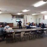 Our Chief providing a much needed CPR class to the community.