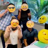 Just emoji'ing around in our corporate office!