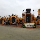 Oxbo exhibits at tradeshows around the world, including the 2014 World Ag Expo in Tulare, CA.