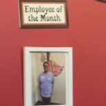 Employee of the month October 15, 2019-November 15, 2019.