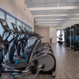 Gym offered to employees with brand new equipment and classes.