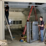 Students Assembling New Auto Painting Booth