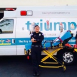 Liberty's ambulance dedicated to the Disney Cancer Center...Triumph Over Cancer!