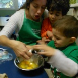 Cooking at Little Orchard Preschool!