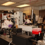 Femtosecond laser machining setup, Center for Laser Applications, UT Space Institute.