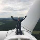 Just another day in the life of a wind technician!