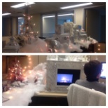 Our Ledcor team embraces the holiday spirit by decorating their workspaces.