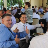 The team giving a thumbs up at our Annual Sales Conference