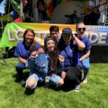 Our team participating in San Mateo Pride