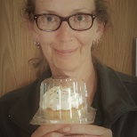 Happy Anniversary KIM - Celebrating 3 years.. With a cupcake delivered to work!