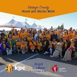 KPC Health staff participating in the AHA Heart and Stroke Walk