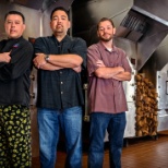 Left to Right: Chef Vince Herrera, General Manager Matt Van Sloten, Owner Mike Warren