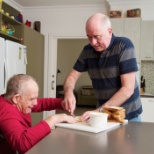 DSP helps man make sandwiches.