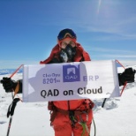 QAD HR Manager for China, Tina Xia summits Cho Oyu! Congrats Tina!