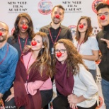 NYFA Staff on Red Nose Day raising awareness of Child Poverty