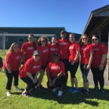 Team SOS competed in the kickball tournament at the CNY Games