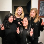 Members of the account management team in NY love black!