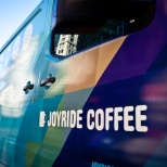 Great coffee delivered in our rainbow trucks