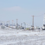 Rocky Mountain Power Lineman crews working to keep the lights on.