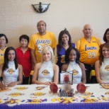 The Laker Girl's Visited our Staff and Residents