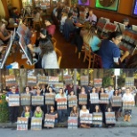 We love our employees! This was at one of our Employee Fun Days where we got to paint together!