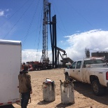 Work Over Rig Ready To run Pipe and robs back in