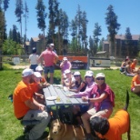 Team picnic after Fundraising Heart Health Walk