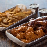 Our Orginal Fresh Wings and Wedge Fries