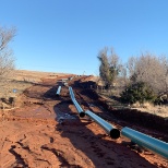 24 inch pipe in the middle of nowhere in Oklahoma.