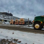 4 J.P. Noonan trucks safely made it to then top of Mt. Washington!