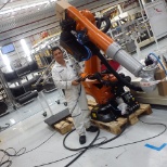 Probando robot kuka