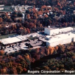 The Rogers Corporation headquarters located in Rogers, CT.