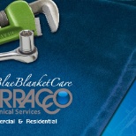 Sarracco Blue Blanket Care