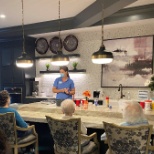 Our staff offer a cooking demonstration for the residents!