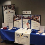 LifeQuest display at community event.