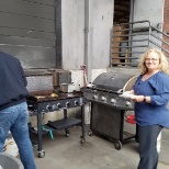 Celebrating our safe team with some grilling in our Camp Hill terminal.