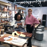 Our Sample Maker Eve and Designer Carmen at Coterie in NYC! 2020