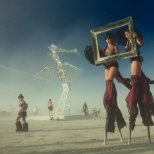 Burning man shooting