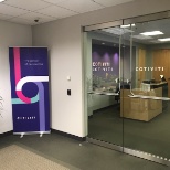 Front doors to the Cotiviti office in Waltham, MA