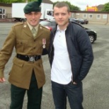 Me and my friend at my medal presentation for my tour of Afghanistan