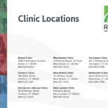 Our Clinics are located across the state of Connecticut