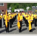 The Thomaston High School Marching Band, one of several music-oriented opportunities for students.