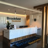 Greeting desk in Brookfield's Edmonton region