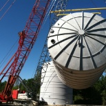 Tanks to be shipped to Canada from the winding facility in Mississippi.