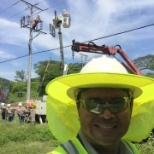 supervising installation work on the switch-all-duty system at 46 kv