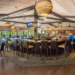 Casual dining overlooking golf course