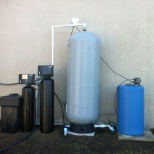 injection chlorine system with a softener