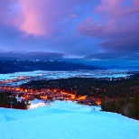 Evening on the ski slopes at Angel Fire Resort