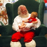 Santa visits with children of all ages!